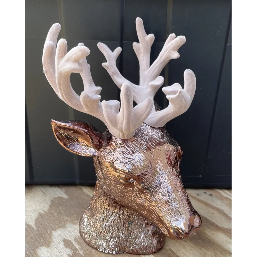 Bath & Body Works Stag Deer Head 3-Wick Candle Pedestal Holder